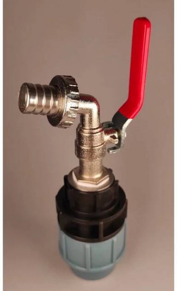 PPS redukce z 32mm na mosazný kohout