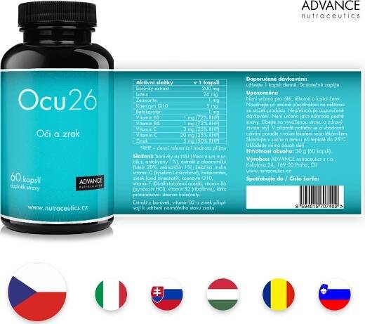 Advance Nutraceutics Ocu26 60 cps.