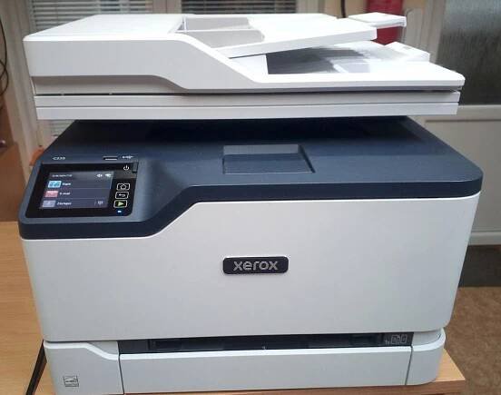 WiFi A4 laserová barevná kopírka/tiskárna/skener Xerox C235 ADF duplex