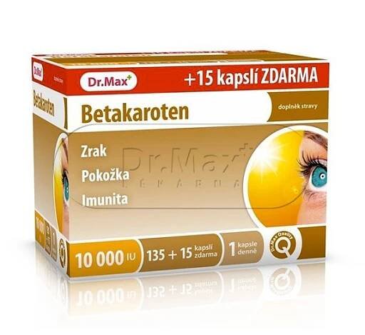 Dr. Max Betakaroten 6mg tob.135+15 kapslí zdarma