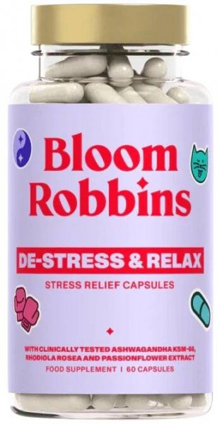 BLOOM ROBBINS STRESS no more, De-Stress & Relax 60 kapslí od 500 Kč - NajduZboží.cz
