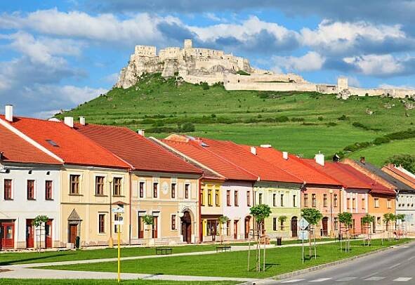 spisske podhradie, slovensko - spišský hrad - stock snímky, obrázky a fotky