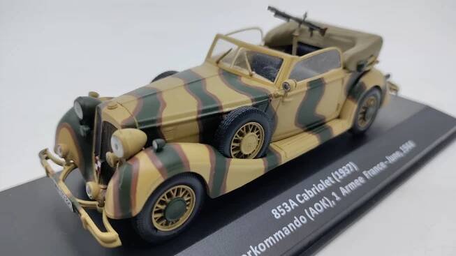 Vojenské automobily druhé světové války číslo 4 - Horch 853A Cabriolet (1937) Armee-Oberrkommando