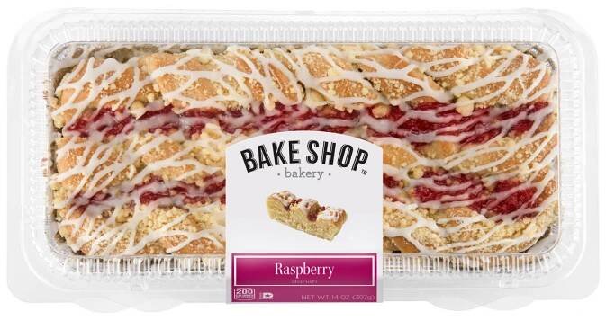 Bake Shop Raspberry Strip Danish, 14 oz