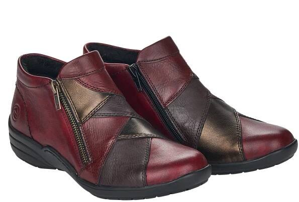 R7674-36 "Patchwork" kotníkové boty