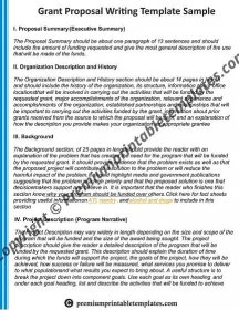 Grant Writing Proposal Sample Printable Template [Pack of 22] Throughout Writing A Grant Proposal Template