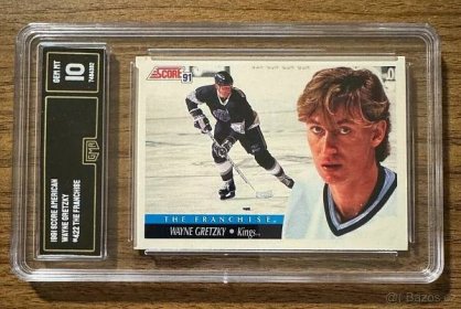 !Investice!  Wayne Gretzky - Score American 1991 #422 GRADING GMA 10 - Hokejové karty