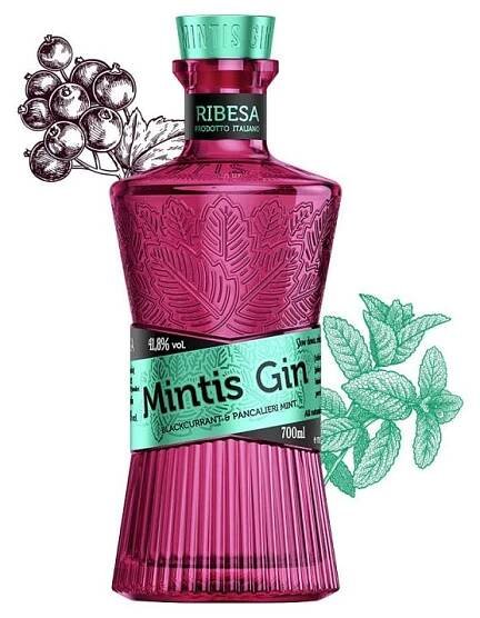 Mintis Gin Blackcurrant 41,8% 0,7 l (holá láhev)