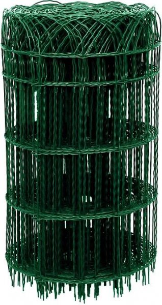 PILECKÝ Dekorační pletivo DEKORAN Zn+PVC zelené oko 90 x 150 mm výška 65 cm 25 m