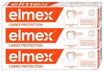 ELMEX Caries Protection zubní pasta proti zubnímu kazu 3 x 75 ml (Klasické zubní pasty) - Ochranný, Klasické