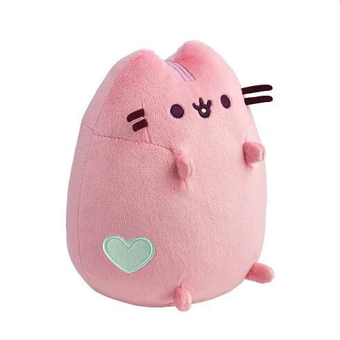 Plyšák Kočka PUSHEEN s mátovým srdíčkem 18 cm Barva růžová