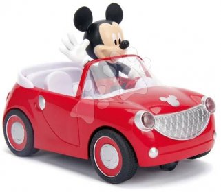RC modely - Autíčko na dálkové ovládání RC Mickie Roadster Jada červené délka 19 cm