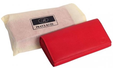 Peněženka pro číšníky - číšnický flek R 247 z kvalitní kůže, červená