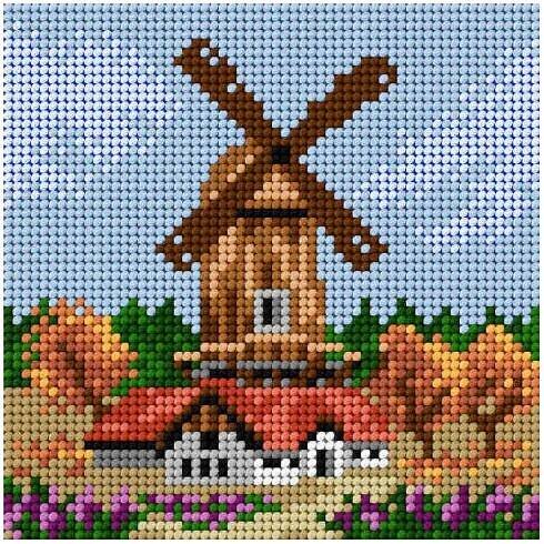 Předloha vyšívací Mlýn na podzim 15x15cm od 61 Kč - Heureka.cz