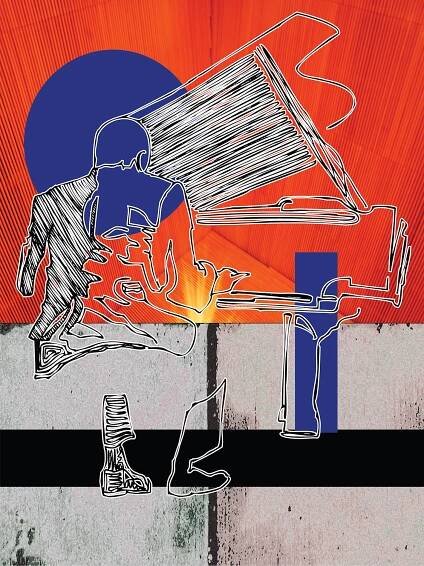 illustration of musician Muhal Richard Abrams