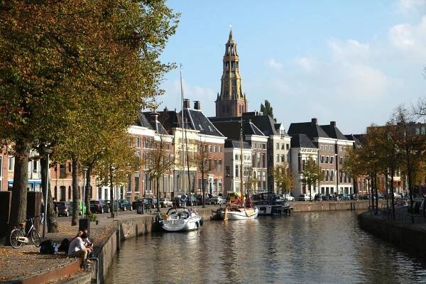 Groningen Boats Architecture Town Dutch Ne