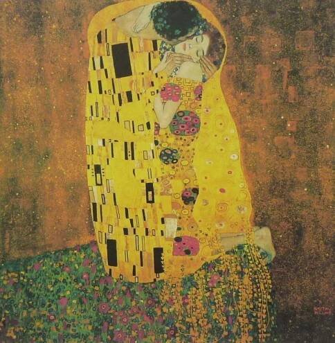 Gustav Klimt - Polibek