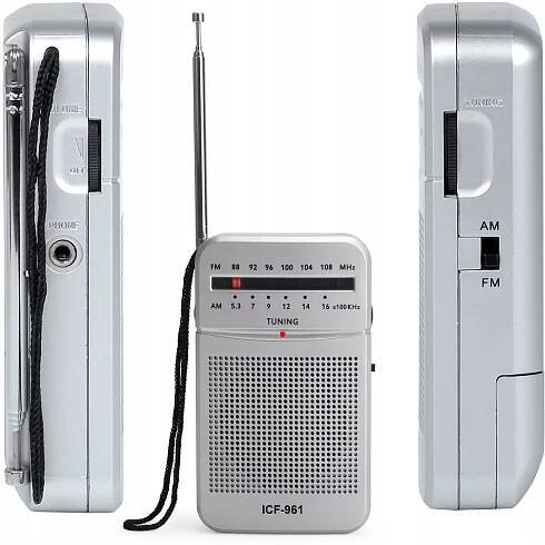 MINI FM RÁDIO PŘENOSNÉ CESTOVNÍ KAPESNÍ NA BATERIE Značka LTC