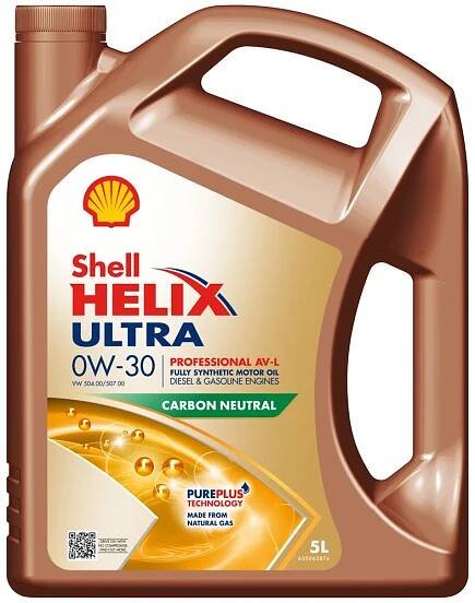 Motorový olej 0W-30 Shell Helix Ultra Professional AV-L - 5L
