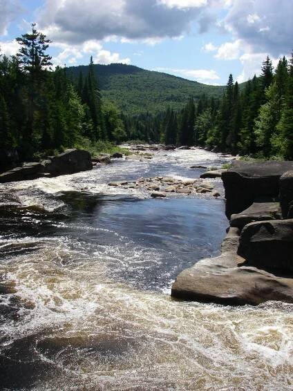 Looking downstream from Chute a la Marmite towards final class 5 drop. (Photo by Cahil Converse - 8/14/08)