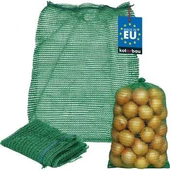 Pytle na odpadky Rashlový pytel na zeleninu cibuli brambory zelený 25 kg 50x80 cm - 25 kg \ zelená