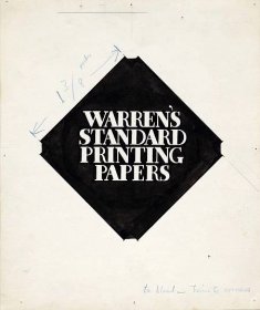 Original artwork, Warren��’s Standard Printing Papers.