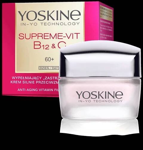 Obrázek produktu pro Yoskine Vyplňující Denní Krém Protivráskový s Vitamíny B12 + C na Pleť 60+ - 50ml