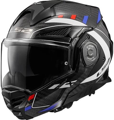 Překlápěcí přilba na motorku LS2 FF901 Advant X C Future černo-bílo-modrá