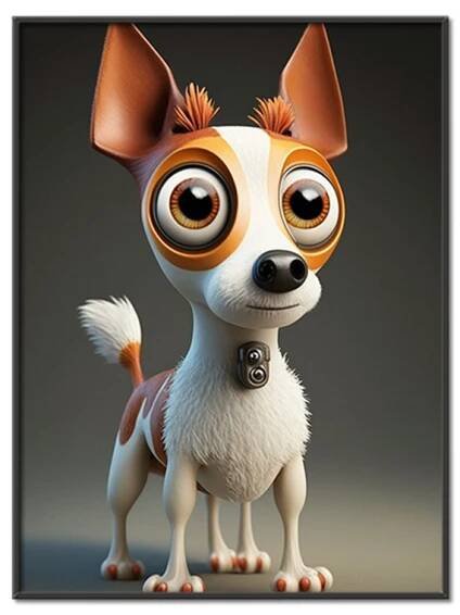 Toy Fox Teriér animovaný