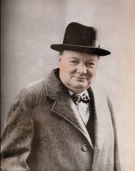 Winston Churchill, British Prime Minister and 1953 Nobel Prize winner for Literature.