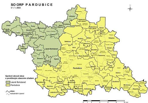 Mapy jednotlivých správních obvodů ORP a POU Pardubického kraje | Pardubický kraj