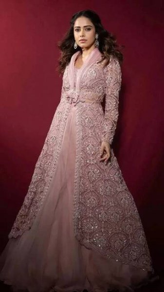 Nushrratt Bharuccha stuns in a blush pink ethereal lehenga