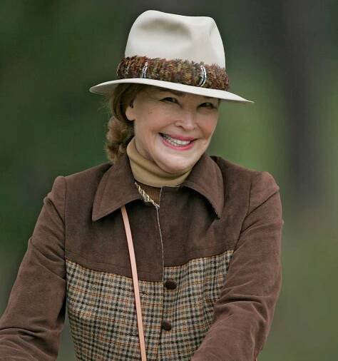 Kathryn Crosby widow of Bing Crosby during the third round of the AT&T Pebble Beach National Pro-Am on Spyglass Hill Golf Course in Pebble Beach, California on February 11, 2006. 