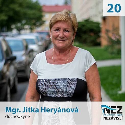 Mgr. Jitka Heryánová | Kandidáti | Nezávislí