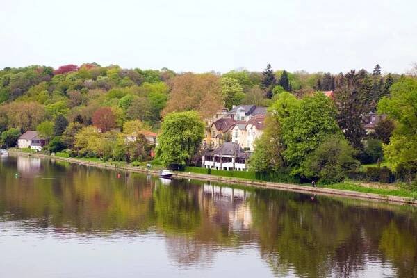 Krásný pohled na město Mülheim an der Ruhr