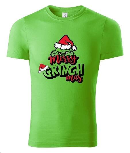 Pánské triko s potiskem Grinch - nejtrika.cz