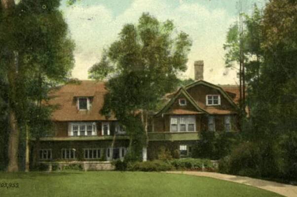 Ernest Thompson Seton House Cos Cob, CT Painting