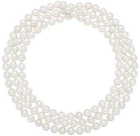 Náhrdelník s bílými perlami Perldesse Muschel, ⌀ 0,6 x délka 90 cm