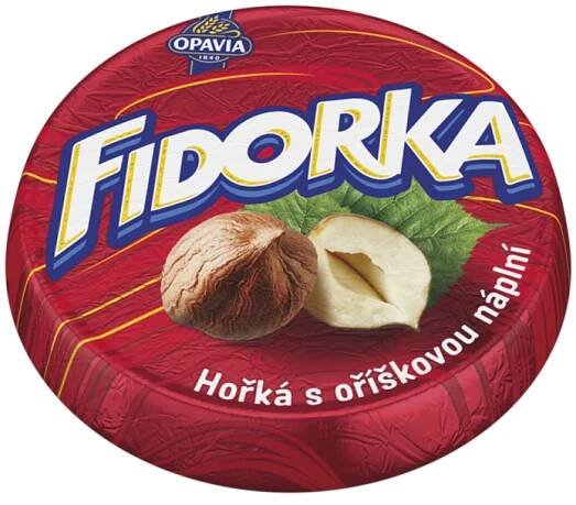 Opavia Fidorka Hořká S Oříškovou Náplní 30g
