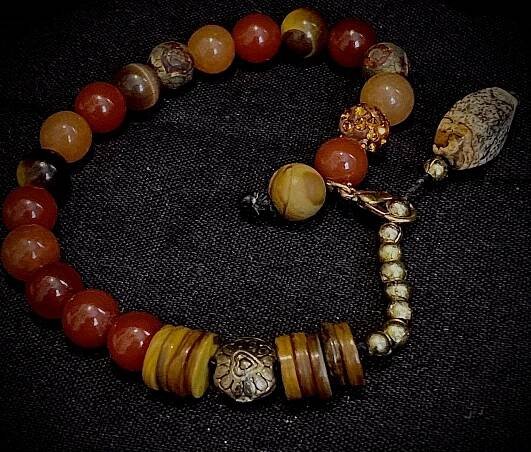 Jasper and Friends Bracelet, Beaded Snacks