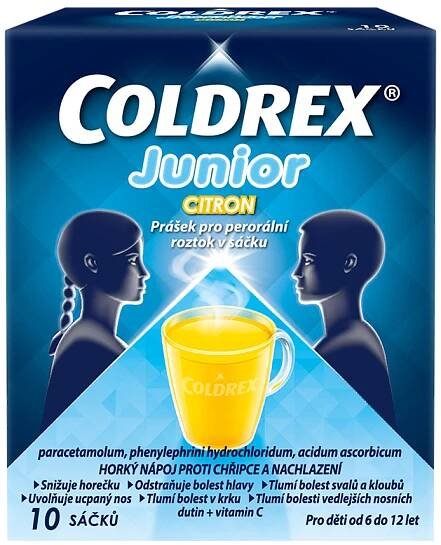 Coldrex Junior citron 10 sáčků