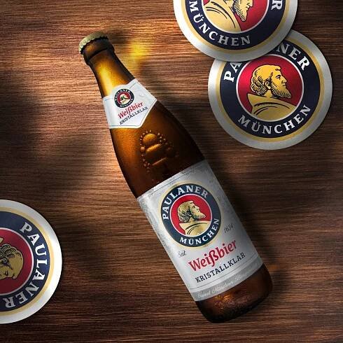 Relaunch of the Beverage Brand Design for Paulaner Label Design