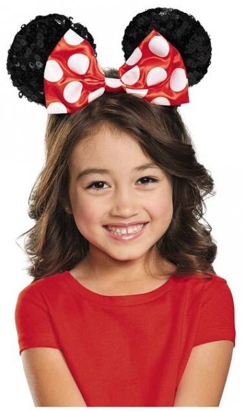 Disney Minnie Mouse Sequin Big Girls Ears
