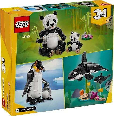 LEGO Creator 3v1 31165 Divoká zvířata: Pandí rodinka