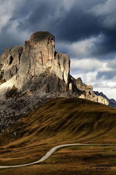 Giau Pass is where Cortina d'Ampezzo meets Colle Santa Lucia and Selva di Cadore
