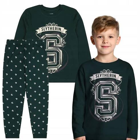 Harry Potter Slytherin chlapecké PYŽAMO dlouhý rukáv 100% BAVLNA 134 cm EAN (GTIN) 5906599698510