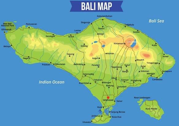 Mapy Bali ke stažení – Výběr nejlepších map ostrova