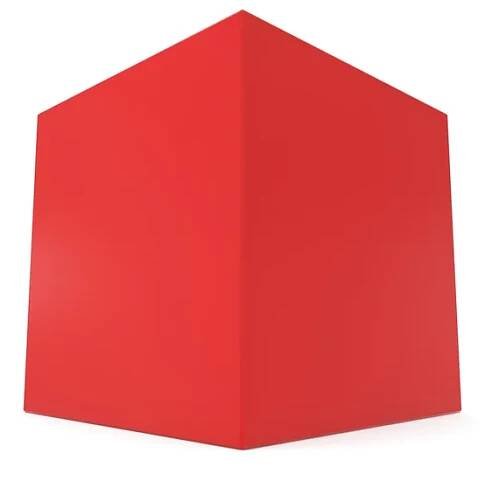 3d kostka červená — Stock obrázek