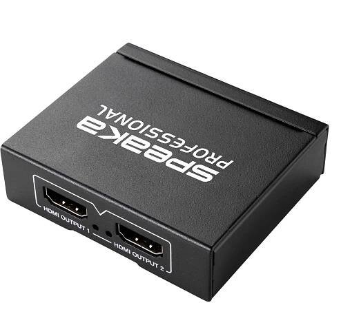 SpeaKa Professional 2 porty HDMI rozbočovač možnost 3D přehrávání 1920 x 1080 Pixel černá : Půhy.cz
