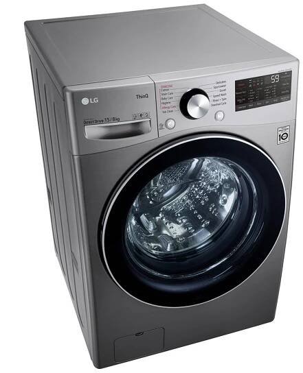 LG 15KG | Front Load Washer | AI DD™ | ThinQ™ | TurboWash™, F0L9DYP2S - Right Top Perspective1, F0L9DYP2S, thumbnail 8